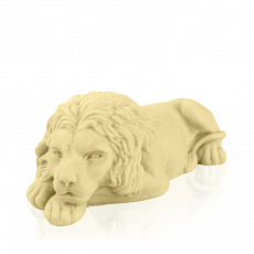 Лев «львівський» з білого шоколаду