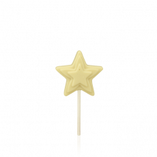 Star Lollipop, white chocolate